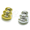 Stainless Steel Stud Earring, Polished, Golden Finish, 02.467.0007