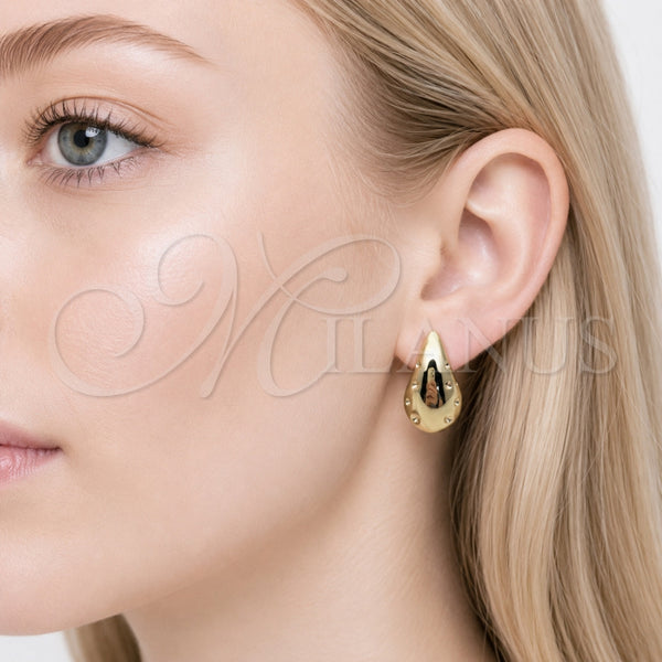 Stainless Steel Ring — Stud Earring Teardrop Design Polished 02. — alternate product view — SKU 165601 | Acero Inoxidable anillo — Stud Earring Teardrop diseño pulido 02. — SKU 165601