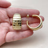 Stainless Steel Medium Hoop, Polished, Golden Finish, 02.467.0011.30