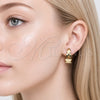 Stainless Steel Medium Hoop, Polished, Golden Finish, 02.467.0013.30
