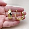 Stainless Steel Medium Hoop, Polished, Golden Finish, 02.467.0013.30