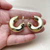 Stainless Steel Medium Hoop, Polished, Golden Finish, 02.467.0015.30