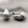 Rhodium Gold Filled Stud Earring, Teardrop Design, Polished, Rhodium Finish, 02.467.0016.1