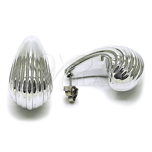 White Gold Filled Ring — Stud Earring Teardrop Design Polished 02. — main product view — SKU 165610 | Oro Laminado Blanco anillo — Stud Earring Teardrop diseño pulido 02. — SKU 165610