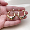Stainless Steel Medium Hoop, Polished, Golden Finish, 02.467.0018.25