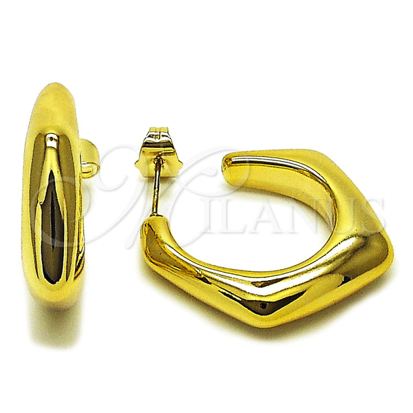 Stainless Steel Hoop Earrings — Medium Hoop Polished 02. — main product view — SKU 165612 | Acero Inoxidable aretes de aro — Medium Hoop pulido 02. — SKU 165612