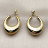 Stainless Steel Small Hoop, Polished, Golden Finish, 02.467.0019.25