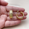 Stainless Steel Small Hoop, Polished, Golden Finish, 02.467.0021.25