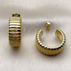 Stainless Steel Small Hoop, Polished, Golden Finish, 02.467.0021.25