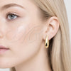 Stainless Steel Medium Hoop, Polished, Golden Finish, 02.467.0022.30