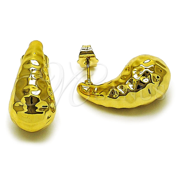Stainless Steel Ring — Stud Earring Teardrop Design Polished 02. — main product view — SKU 165621 | Acero Inoxidable anillo — Stud Earring Teardrop diseño pulido 02. — SKU 165621