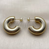 Stainless Steel Medium Hoop, Polished, Golden Finish, 02.467.0024.30