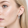 Rhodium Gold Filled Medium Hoop, Polished, Rhodium Finish, 02.467.0018.1.25