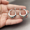 Rhodium Gold Filled Medium Hoop, Polished, Rhodium Finish, 02.467.0018.1.25