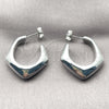 Rhodium Gold Filled Medium Hoop, Polished, Rhodium Finish, 02.467.0018.1.25