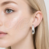 Rhodium Gold Filled Small Hoop, Polished, Rhodium Finish, 02.467.0019.1.25