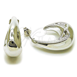 White Gold Filled Ring — Stud Earring Polished 02. — main product view — SKU 165627 | Oro Laminado Blanco anillo — Stud Earring pulido 02. — SKU 165627