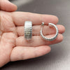 Rhodium Gold Filled Small Hoop, Polished, Rhodium Finish, 02.467.0021.1.25