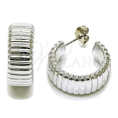 White Gold Filled Hoop Earrings — Small Hoop Polished 02. for wholesale, main product view