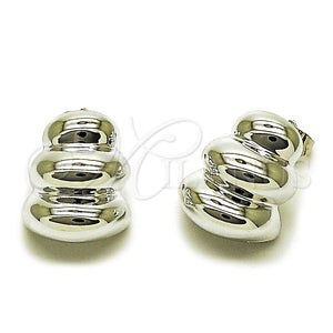 White Gold Filled Ring — Stud Earring Polished 02. — main product view — SKU 165632 | Oro Laminado Blanco anillo — Stud Earring pulido 02. — SKU 165632