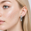 Rhodium Gold Filled Medium Hoop, Polished, Rhodium Finish, 02.467.0024.1.30