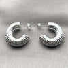 Rhodium Gold Filled Medium Hoop, Polished, Rhodium Finish, 02.467.0024.1.30