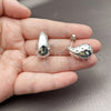 Rhodium Gold Filled Stud Earring, Teardrop Design, Polished, Rhodium Finish, 02.467.0009.1