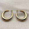 Stainless Steel Medium Hoop, Polished, Golden Finish, 02.467.0027.35