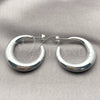 Rhodium Gold Filled Medium Hoop, Polished, Rhodium Finish, 02.467.0027.1.35