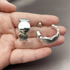 Rhodium Gold Filled Medium Hoop, Polished, Rhodium Finish, 02.467.0013.1.30