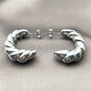 Rhodium Gold Filled Stud Earring, Twist Design, Polished, Rhodium Finish, 02.467.0012.1
