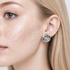 Rhodium Gold Filled Stud Earring, Love Knot Design, Polished, Rhodium Finish, 02.467.0003.1