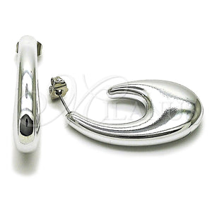 White Gold Filled Hoop Earrings — Small Hoop Polished 02. — main product view — SKU 165642 | Oro Laminado Blanco aretes de aro — aro pequeño pulido 02. — SKU 165642