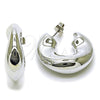 Rhodium Gold Filled Medium Hoop, Polished, Rhodium Finish, 02.467.0015.1.30