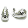 Rhodium Gold Filled Stud Earring, Teardrop Design, Polished, Rhodium Finish, 02.467.0008.1
