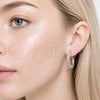 Rhodium Gold Filled Stud Earring, Polished, Rhodium Finish, 02.467.0014.1