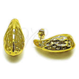 Stainless Steel Ring — Stud Earring Teardrop Design Polished 02. — main product view — SKU 165651 | Acero Inoxidable anillo — Stud Earring Teardrop diseño pulido 02. — SKU 165651