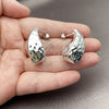 Rhodium Gold Filled Stud Earring, Teardrop Design, Polished, Rhodium Finish, 02.467.0028.1