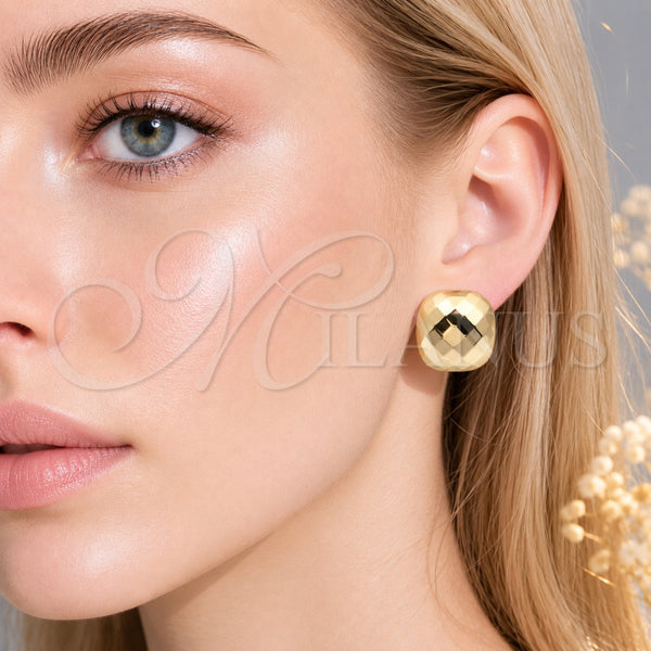 Stainless Steel Ring — Stud Earring Polished 02. — alternate product view — SKU 165655 | Acero Inoxidable anillo — Stud Earring pulido 02. — SKU 165655