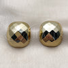 Stainless Steel Stud Earring, Polished, Golden Finish, 02.467.0030