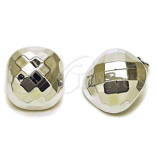 White Gold Filled Ring — Stud Earring Polished 02. — main product view — SKU 165656 | Oro Laminado Blanco anillo — Stud Earring pulido 02. — SKU 165656
