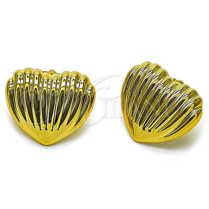 Stainless Steel Ring — Stud Earring Heart Design Polished 02. — main product view — SKU 165660 | Acero Inoxidable anillo — Stud Earring corazón diseño pulido 02. — SKU 165660