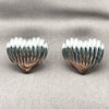 Rhodium Gold Filled Stud Earring, Heart Design, Polished, Rhodium Finish, 02.467.0032.1