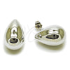 Rhodium Gold Filled Stud Earring, Teardrop Design, Polished, Rhodium Finish, 02.467.0033.1