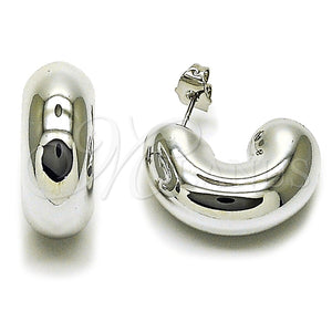 White Gold Filled Ring — Stud Earring Polished 02. — main product view — SKU 165667 | Oro Laminado Blanco anillo — Stud Earring pulido 02. — SKU 165667