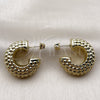 Stainless Steel Small Hoop, Polished, Golden Finish, 02.467.0036.25