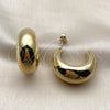Stainless Steel Medium Hoop, Polished, Golden Finish, 02.467.0037.30