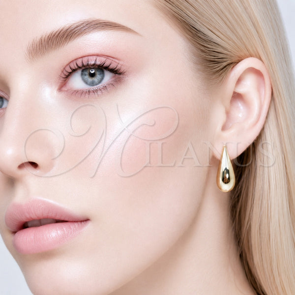 Stainless Steel Hoop Earrings — Small Hoop Polished 02. — alternate product view — SKU 165672 | Acero Inoxidable aretes de aro — aro pequeño pulido 02. — SKU 165672