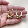 Stainless Steel Small Hoop, Polished, Golden Finish, 02.467.0038.25