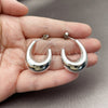 Rhodium Gold Filled Small Hoop, Polished, Rhodium Finish, 02.467.0038.1.25